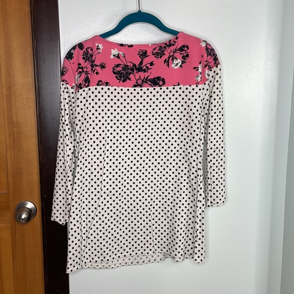 Mixed Print Elle Blouse - Picture 3 of 3